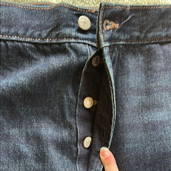 Old Navy High-Rise Button-Fly Slouchy Straight Cropped Jeans NWT 26 plus - Picture 4 of 12